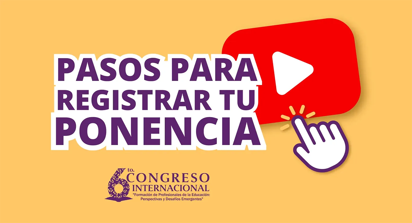 Pasos para registrar tu ponencia.
Video 